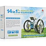 Дитяча іграшка Конструктор Робот Сонячна панель Двигун Сонячний робот Набір 14 в 1 Дитяча іграшка, фото 9