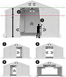 Тентовый гараж WINTER PLUS ПВХ 560г/м 5 x 10 Высота 3м, фото 9