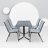 Комплект меблів для кафе "Палермо Плюс" Венге 4 стільця. Металевий каркас від Mix-Line, фото 6