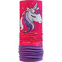 Бандана бафф дитячий з флісом Malawi Polar Jr fuchsia unicorn дитячий бафф поні рожевий