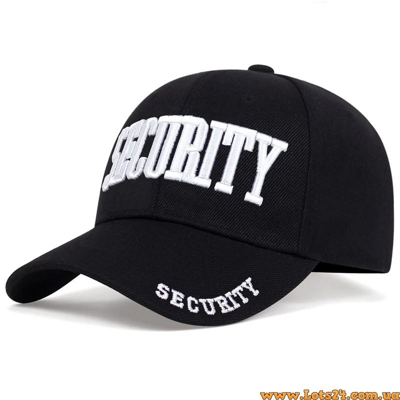 Бейсболка SECURITY охорона кепка охоронця security чорна