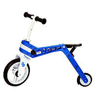 Беговел-самокат дитячий Real Baby синій самокат трансформер з навантаженням до 35 кг лучшая цена с быстрой доставкой по Украине