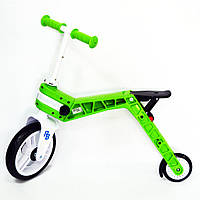 Беговел-самокат дитячий Real Baby, зелений самокат трансформер з навантаженням до 35 кг лучшая цена с быстрой доставкой по Украине