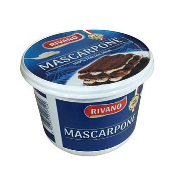 Сир маскарпоне Rivano, 500 г, 6 шт/ящ