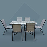 Комплект меблів для кафе "Палермо люкс" Сірий 6 стільців. Металевий каркас від Mix-Line, фото 7