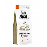 Сухой корм Brit Care Dog Hypoallergenic Dog Show Champion для выставочных собак, с лососем и селедкой, 12 кг