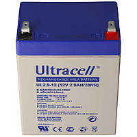 Аккумуляторная батарея Ultracell UL2.9-12 AGM 12V 2.9 Ah VRLA