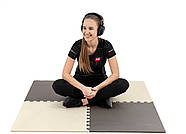 Мат-пазл Hop-Sport EVA 1 см HS-A010PM — 4 частини бежево-коричневий, фото 3