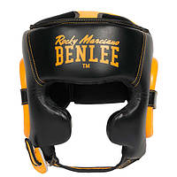 Шлем для бокса кожаный S/M Benlee BROCKTON черно-желтый для дома и спортзала лучшая цена с быстрой доставкой