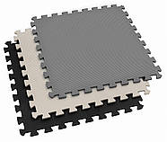 Мат-пазл Hop-Sport EVA 1 см HS-A010PM — 9 частин чорний/білий/сірий, фото 4