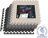 Мат-пазл Hop-Sport EVA 1 см HS-A010PM — 9 частин чорний/білий/сірий, фото 6