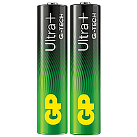 Батарейка лужна GP Ultra Plus Alkaline 24AUP-S2 LR3 AAA (мініпальчикова) 1.5V трей 2шт/уп