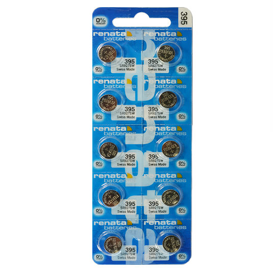 Батарейки для годинника таблетка Renata 395 (SR927SW) G7 Silver oxide, маленька батарейка в іграшки
