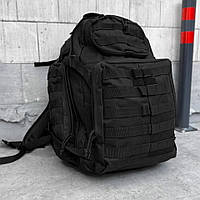 Военный рюкзак 35 л Oxford черный 49 х 27 х 18см, рюкзак всу из Oxford с нейлоновой подкладкой