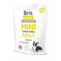 Корм для собак маленьких пород Brit Care GF Mini Adult 0,4 kg Lamb для взрослой мелкой собаки с ягненком