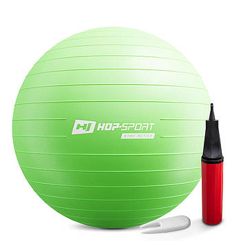 Фітбол Hop-Sport 65 см зелений + насос 2020MK official