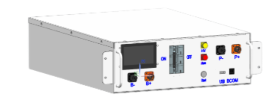 BMS-модуль для BOS-GM5.1-серії Deye High Voltage Battery cluster control box EU Standards (HVB750V/100A-EU) ( white ) DS