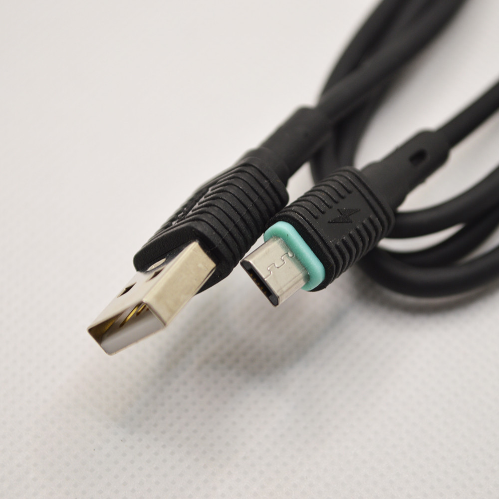 Кабель ANSTY Z-019-A Micro USB QC 3.1A 1M Black, фото 5