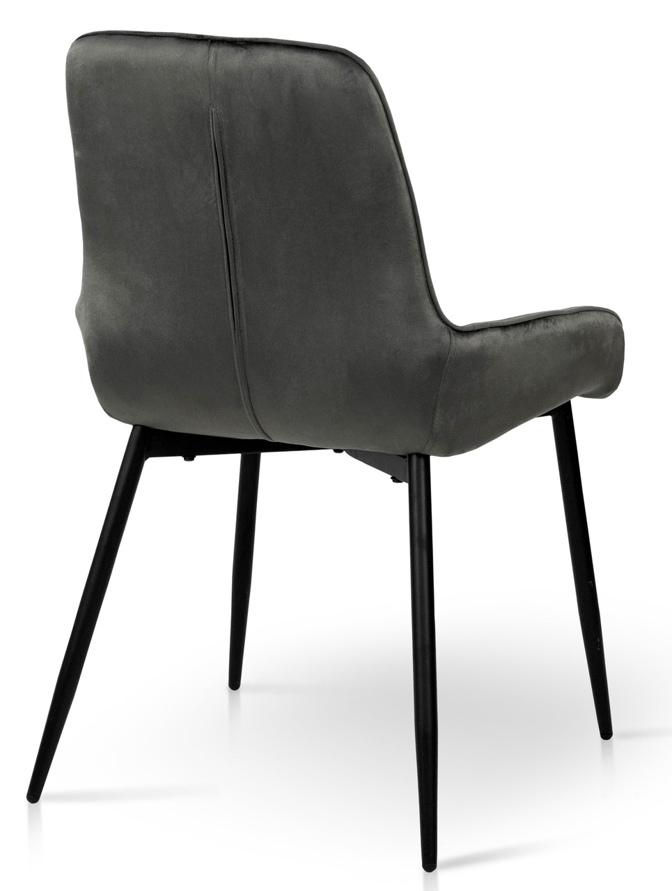 Обеденный стул-полукресло с велюровой обивкой Николь графит / черный для кухни, гостиной, балкона Микс Мебель - фото 2 - id-p2077966167