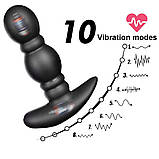 Надувний анальний корок із вібрацією Lux Fetish, фото 2