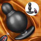 Надувний анальний корок із вібрацією Lux Fetish, фото 8