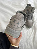Чоловічі кросівки Air Jordan 4 Retro Kaws Grey (чоловічі Аїр Джордан 4 Ретро Каас Сірий) 930155-003, фото 2