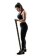 Резинка для фітнесу з петлями 12-30 кг HS-N904GB жовта, фото 6