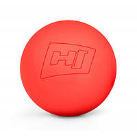 Силіконовий масажний мяч 63 мм Hop-Sport HS-S063MB червоний лучшая цена с быстрой доставкой по Украине