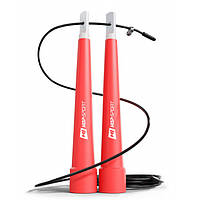 Скакалка Hop-Sport Crossfit з пластиковими ручками HS-P010JR червона лучшая цена с быстрой доставкой по