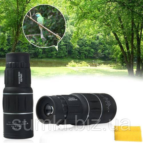Монокуляр Bushnell 16x52 PowerView монокль, Бушнел, підзорна труба з чохлом, фото 1