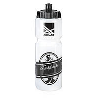 Фляга питьевая для велосипеда 750 мл XLC WB-K10 белая,пластиковая, антибактериальная бутылка для