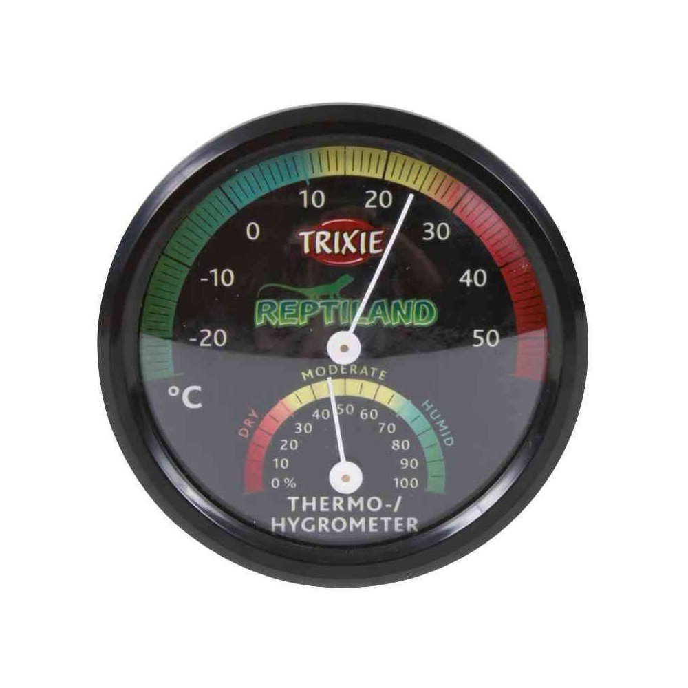 Термометр-гигрометр Trixie для террариума, механический, с наклейкой d:7,5 см - фото 1 - id-p2077942279
