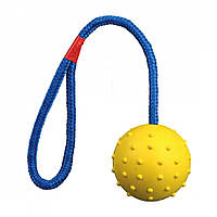 Іграшка Trixie М'яч на мотузці з ручкою для собак, 30 см, d-6 см