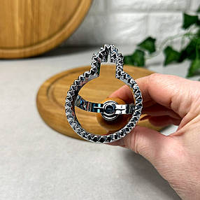 Форма для вирубки тіста з дерев'яною ручкою Ялинкова Кулька, фото 1