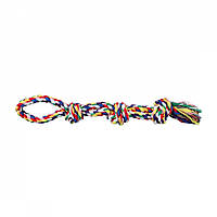 Игрушка Trixie Канат плетеный с узлами и петлей для собак, 60 см