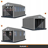 Тентовый гараж NAMIX PRESTIGE ПВХ 4 x 8 м Высота 4м, фото 5