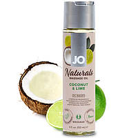 Масажна олія з натуральними ефірними оліями System Jo Naturals Massage Oil Coconut & Lime (120 мл)