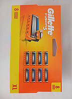 Кассеты мужские для бритья Gillette Fusion 5 - 8 шт. Новый диз. ( Жиллетт Фюжин 5 оригинал )
