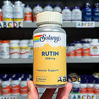 Solaray Rutin, рутин для укрепления сосудов, 500 мг, 90 капсул