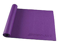 Коврик (мат) для йоги и фитнеса 173 х 61 х 0.6 см SportVida PVC SV-HK0052 Violet для дома и спортзала лучшая