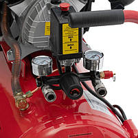 Компресор INTERTOOL PT-0004, 50 л, 2230 Вт, 220 В, 10 aтм, 354 л/хв, 2 циліндри, фото 6
