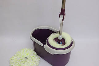 Швабра з автоматичним віджимом "Magic" та круглим відром 1590violet, фото 3