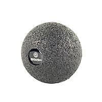 Мяч массажный одинарный 6 см для расслабления мышц Stein LMI-1036 серый, универсальный для дома и