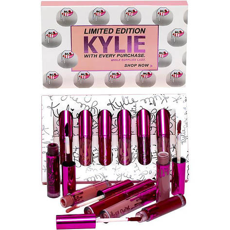 Помада KYLIE Limited Edition матова 6 шт 6928, фото 3