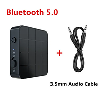 Бездротовий Bluetooth аудіо приймач передавач KN 321 3,5 мм AUX роз'єм чорний