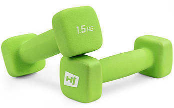 Гантелі для фітнесу неопренові квадратні Hop-Sport HS-V015DS 2х1,5 кг