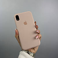 Силиконовый чехол на Айфон Хр (10р) с закрытым низом | iPhone Xr Pink sand (19)