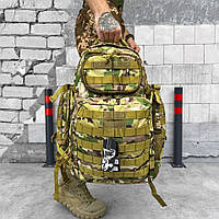 Штурмовой рюкзак мультикам Silver Knight 35 л, качественный рюкзак с нейлоновой подкладкой 49 х 27 х 18 см
