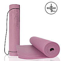 Коврик - мат для йоги та фитнесу 173х61х0.6 см PowerPlay 4010 Лавандовый для дома и спортзала со