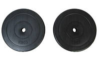 Диски (Блины) для Штанги Гантелей 2х10кг WCG черные, битумные с ABS -пластика для дома и спортзала D: 30 мм